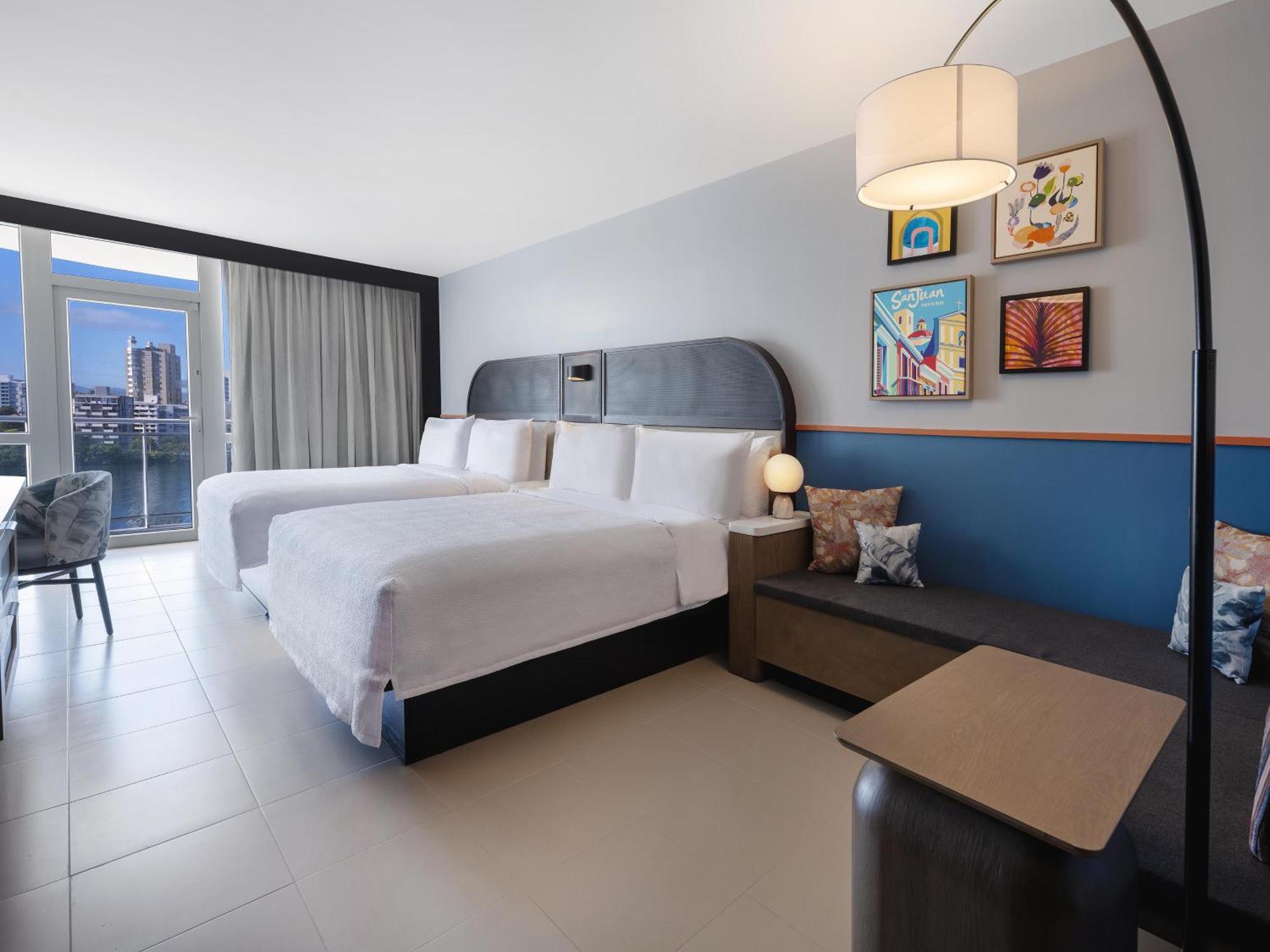 Deluxe Queen Room Two Queen Beds Balcony Bay View