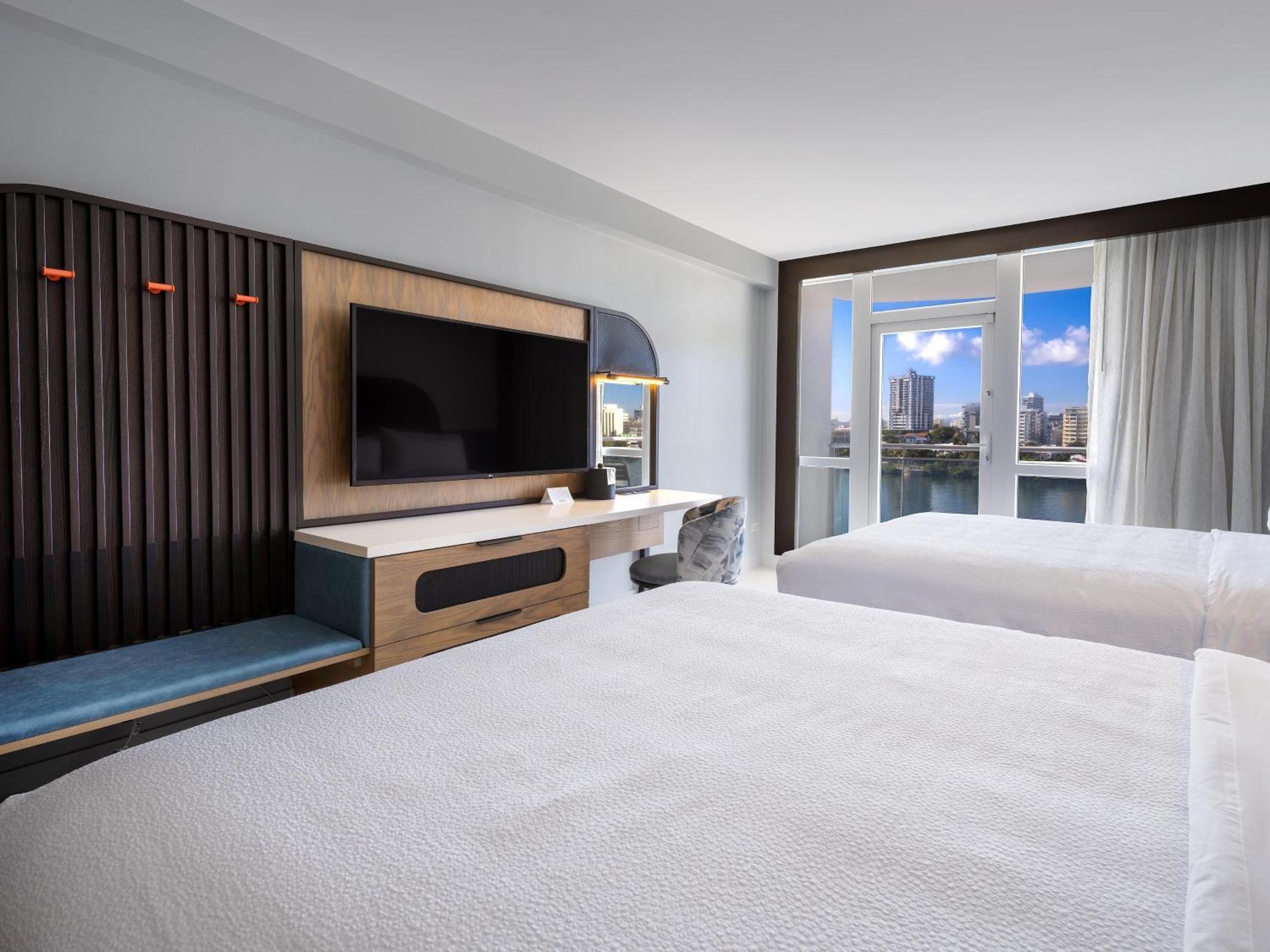 Deluxe Queen Room Two Queen Beds Balcony Bay View