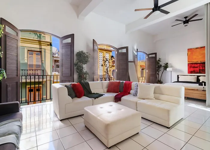 Spanish Penthouse Historic Mansion Private Patio San Juan