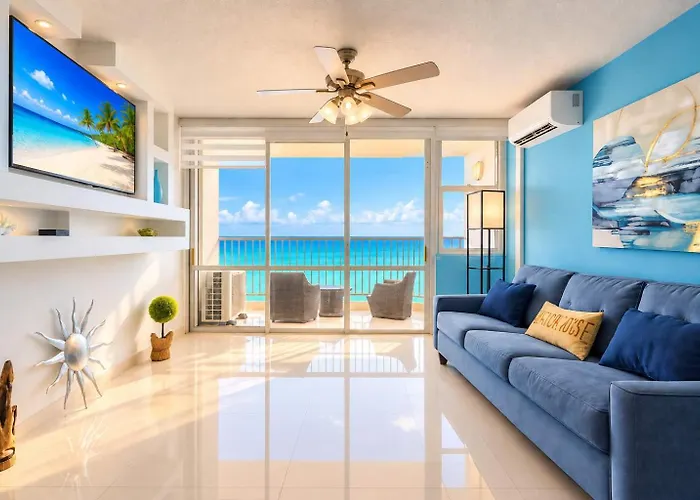 Beachfront Apartment In Marbella Del Caribe San Juan